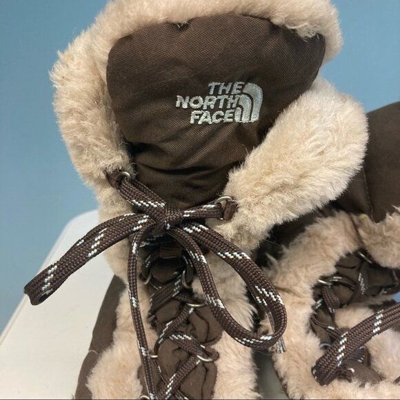 THE NORTH FACE  Sz 6 Down Lined Faux Fur Wintergrip Boots - Picture 2 of 15